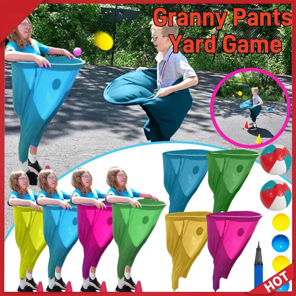 เกม Granny Pants Party Rush Yard เกม Ultimate Backyard Party เกมตลกเกมผู้ปกครองเด็กขว้างเกม Props และของเล่น