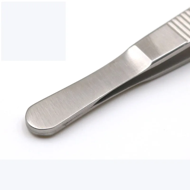 Beauty High Quality Stainless Steel 12cm Flocking Fine Tissue Tissue Flocking 0.3mm Straight Elbow