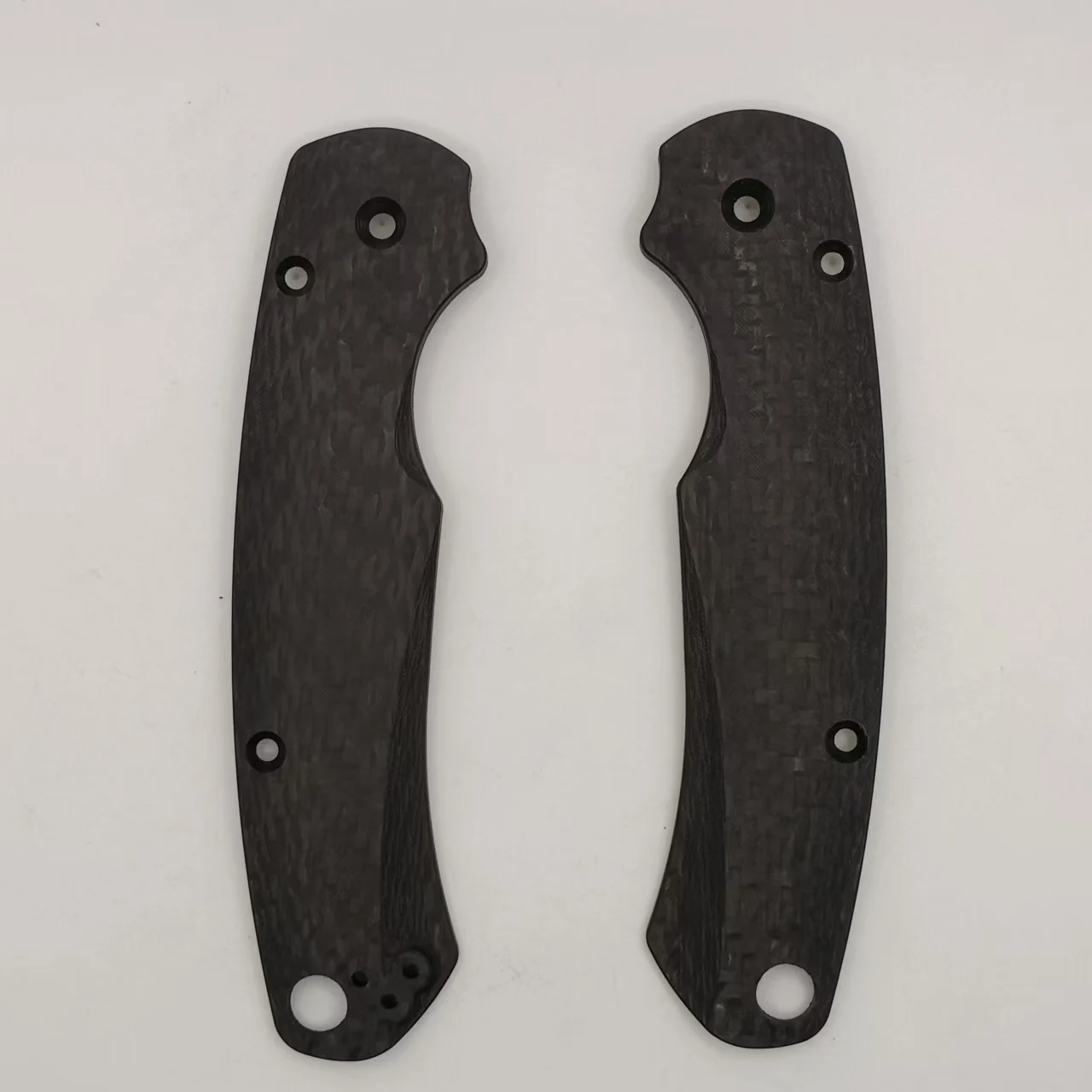 1 Pair Custom Made DIY 3K Carbon Fiber Scales Handle for Spyderco Para 2 C81