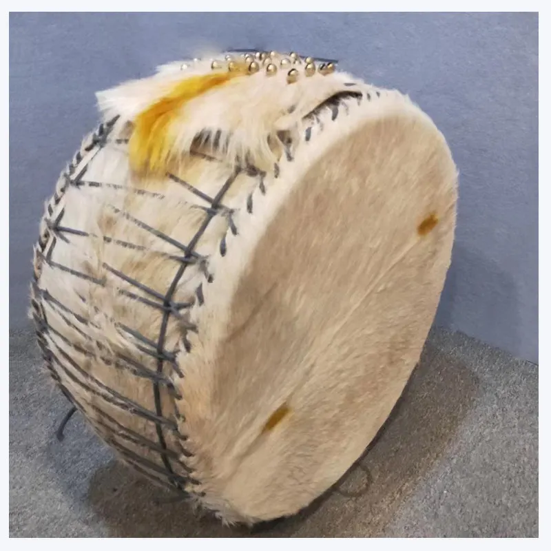 Percussion instruments: sheepskin Tuva drums, pure handmade drums