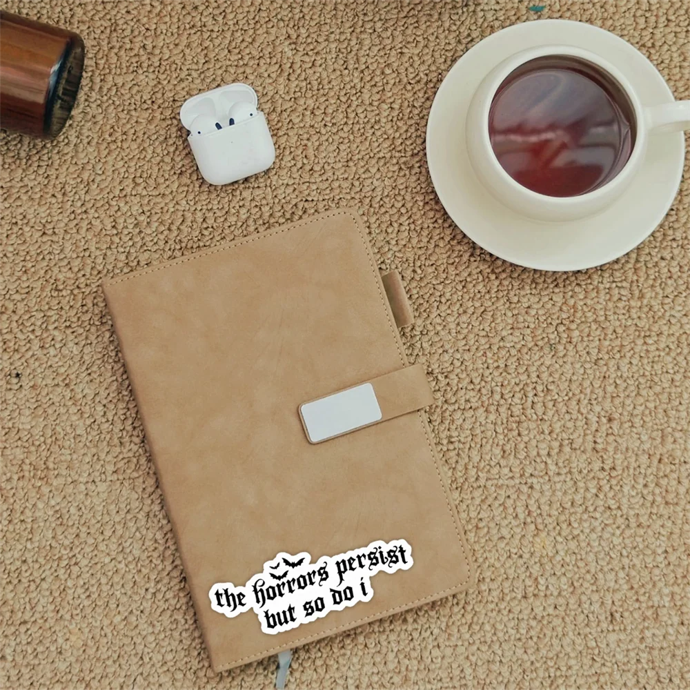 10 قطعة من ملصقات الرعب ولكن ذلك أفعل ذلك ملصقًا للعناية الذاتية ملهمًا مناسب للهواتف المحمولة وزجاجات مياه السيارات وما إلى ذلك