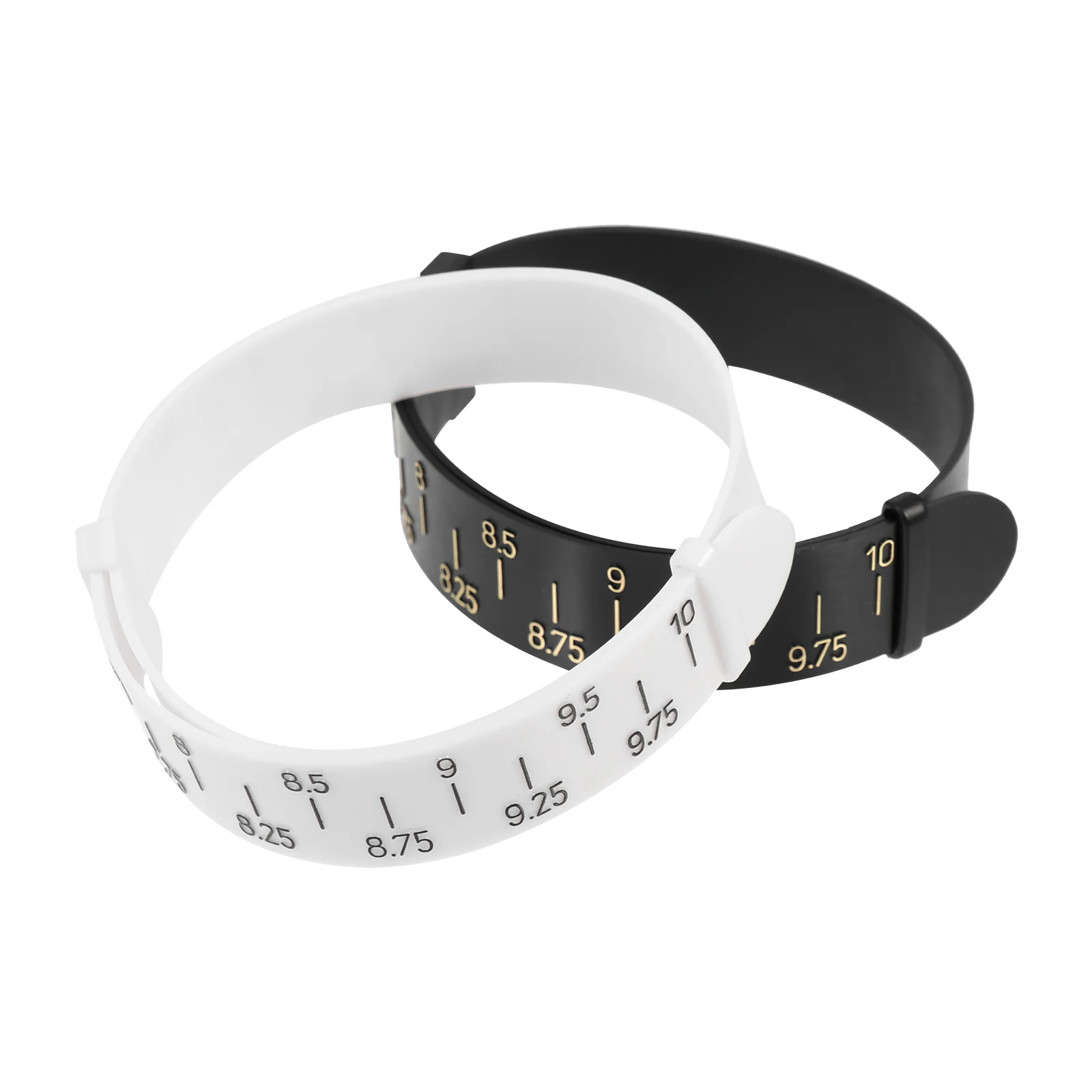 

2 Pcs Wrist Measuring Tool Black White Bead Bracelet Sizer Gauge Diameter Circle Jewelry Measurement Supply Reusable