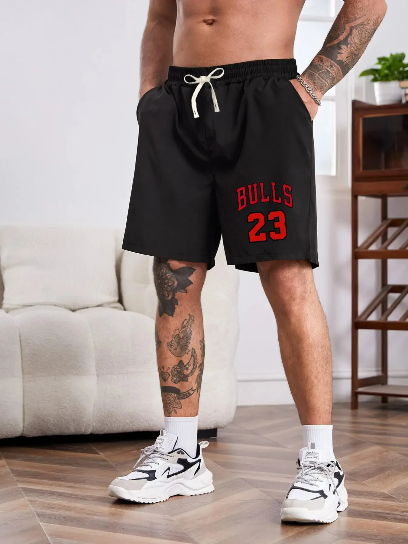 Bulls 23-pantalones cortos de playa para hombre, 3D Bañador con estampado, pantalones cortos deportivos de secado rápido, ropa de verano