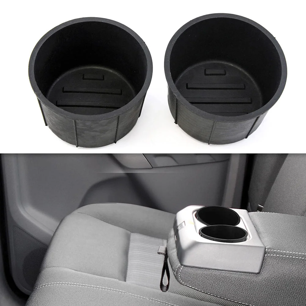 Car Rear Center Console Drink Cup Bottle Holder Insert For Ford F-150 2009 2010 2012 2013 2014 Water Cup Drink Organizer