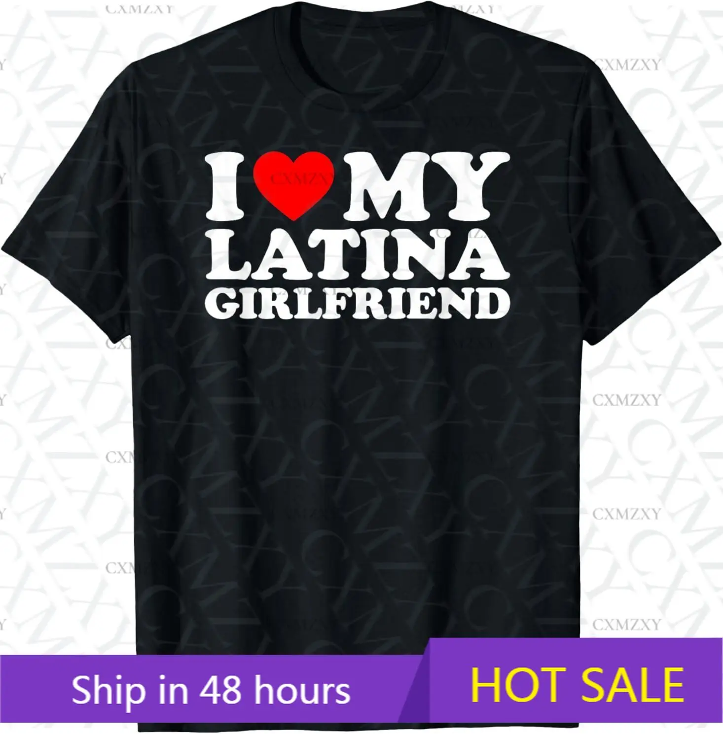 

I Love My Latina Girlfriend 100% Cotton Short sleeved T-shirt
