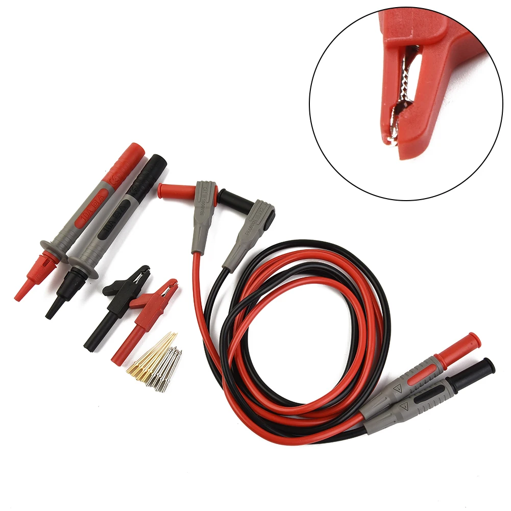 12 in 1 Multimeter Testing Equipment with 2mm Probes and For Alligator Clips for Meter Power and Electrical Troubleshooting
