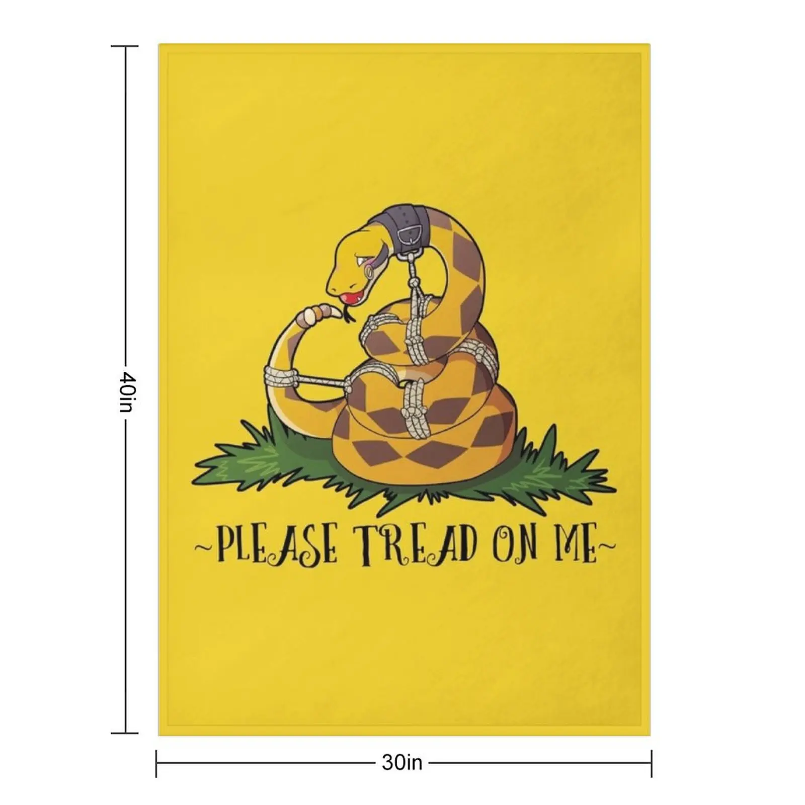 Please Tread On Me Throw Blanket Winter beds Sleeping Bag Decoratives Beach Summer cosplay anime Blankets