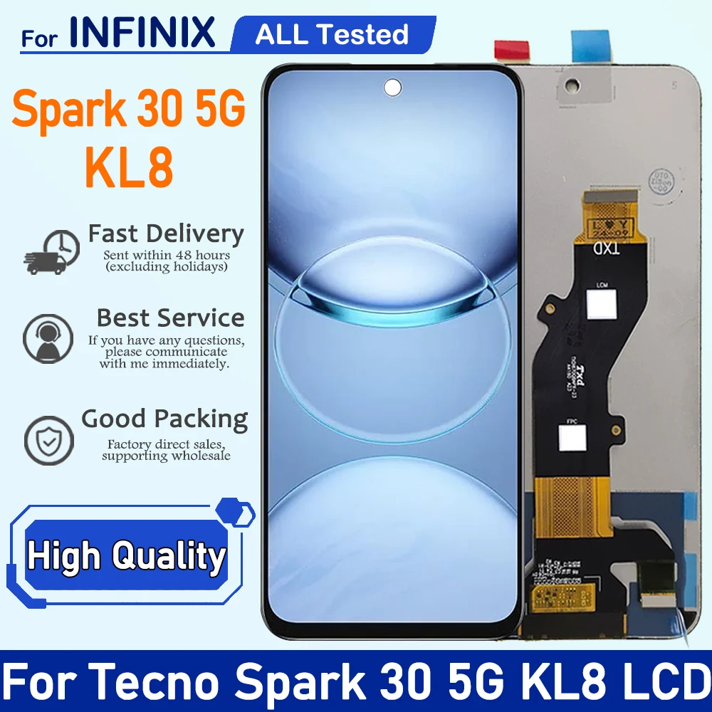 مراجعة وتحليل شاشة LCD لجهاز Tecno Spark 30 5G KL8: تجربة مستخدم وتفاصيل فنية