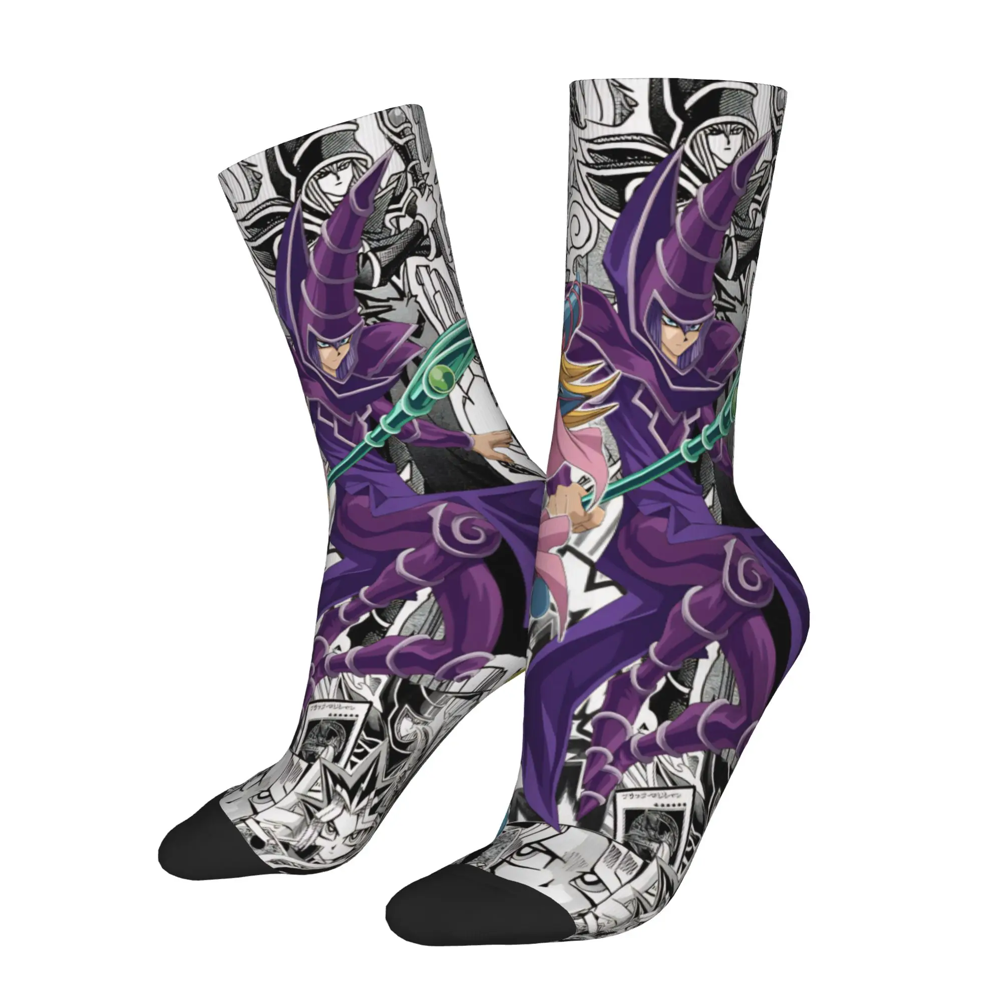 Men Women Yu-Gi-Oh  Socks Cotton Fashion  Socks Crazy Merchandise Middle Tube Socks Best Gift Idea