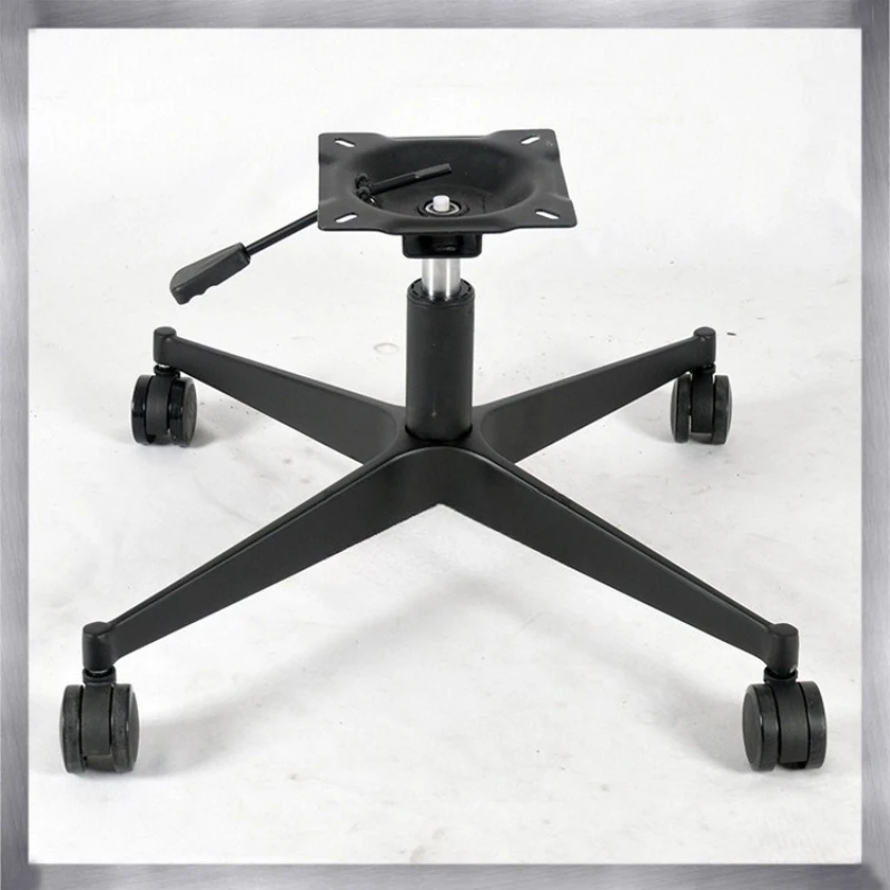 

Powder spraying black four-star sole seat aluminum alloy paint four-claw leisure swivel chair lift die-casting chair feet