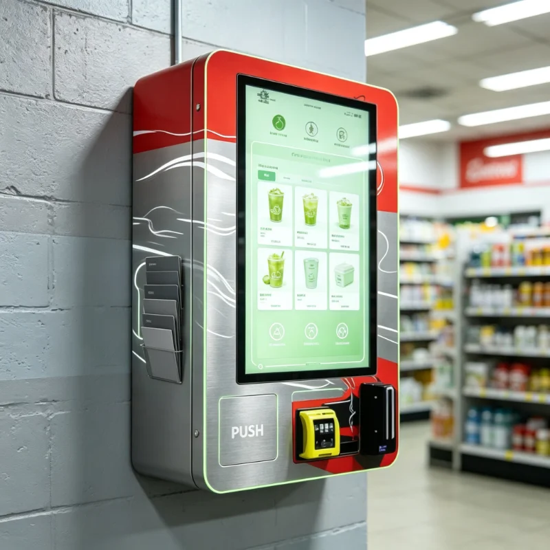 Commercial Cigar Vending Machine, Custom Touch Screen Design, 24H Self-Service with Mandatory Age Verification System