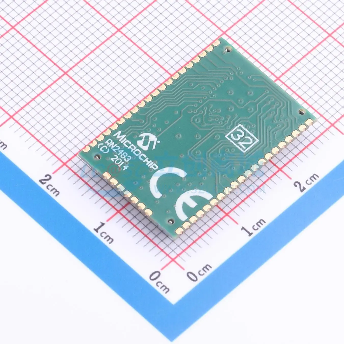 1pcs RN2483A-I/RM104 SMD 26.7x17.8mm 14dBm I2C SPI UART FSK GFSK LoRa RF Transceiver Module for Smart Home System