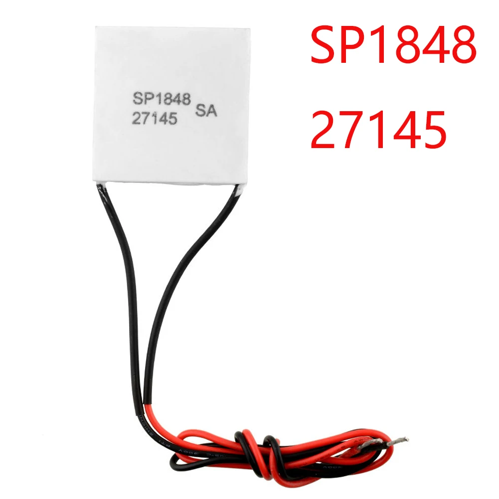 New 1PCS Logic Ics Tec1 27145 SP1848 Tec Thermoelectric Heatsink Cooler Peltier Plate Module 40x40mm SP1848-27145