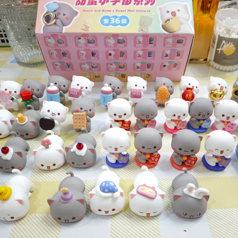 

Original Peach And Goma’S Sweet Mini Universe Series Blind Box 36 Styles Trendy Cat Doll Ornament Kawaii Gift For Girl Birthday