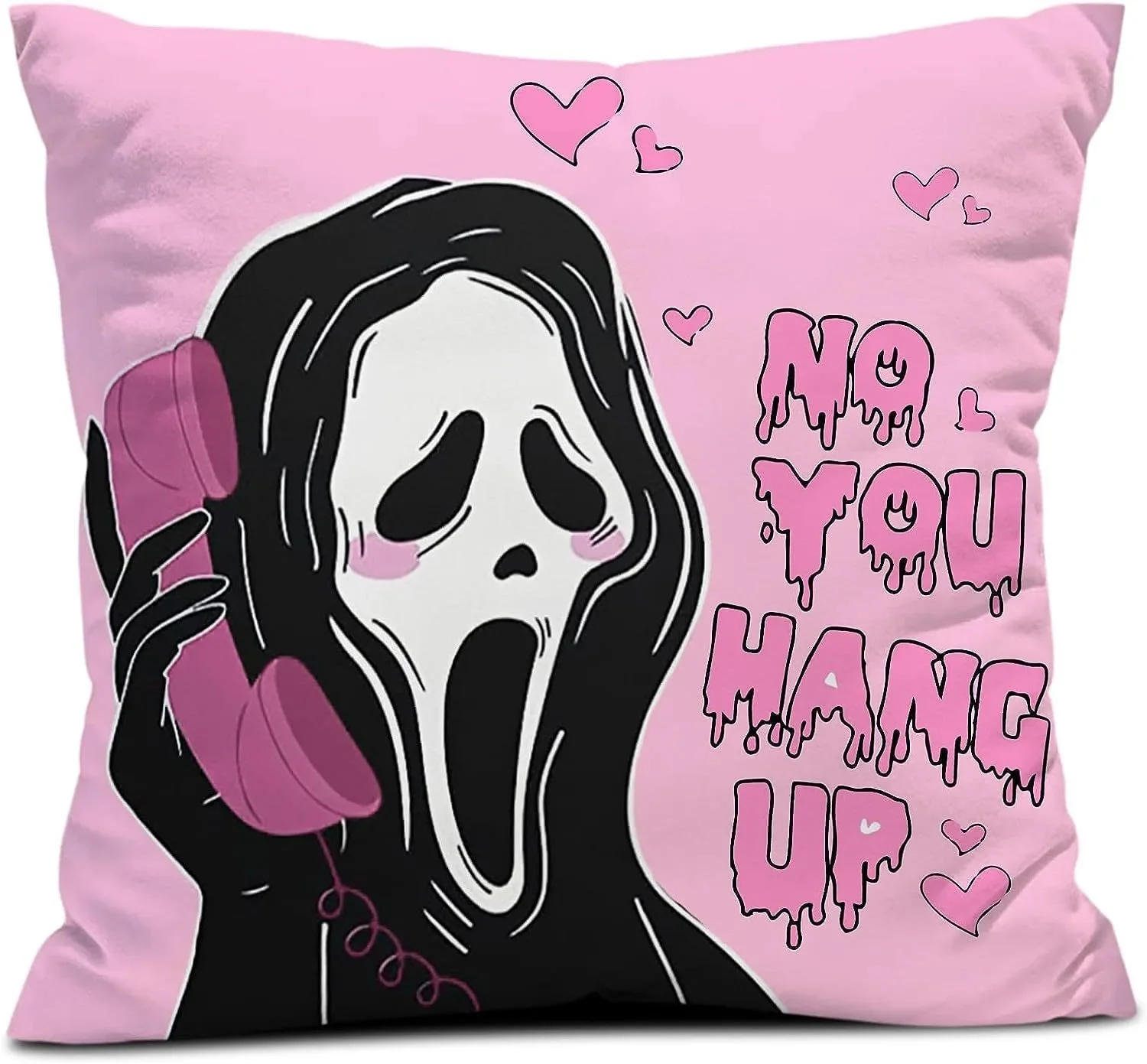 Halloween party decoration cushion cover horror grimace cushion cover suitable for family living room sofa room decoration