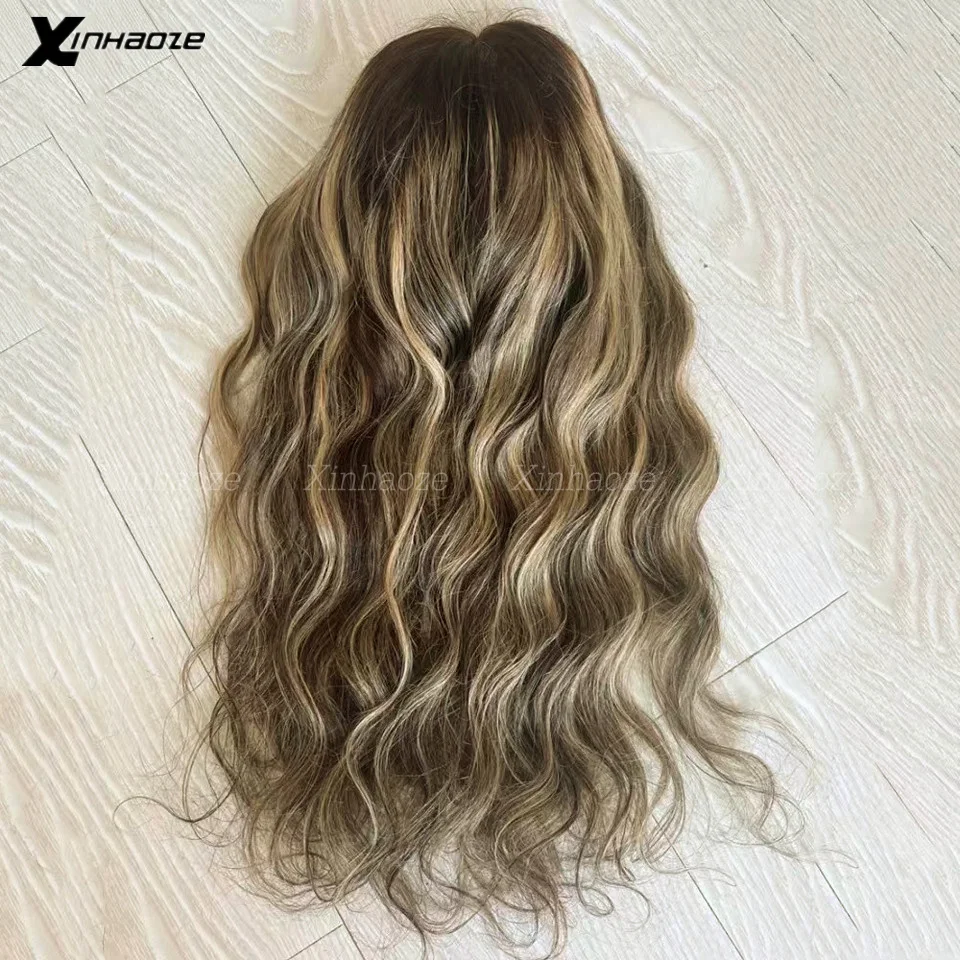 13x6 Blonde Highlight Wigs Ash Blonde Body Wave Lace Front Wig 360 Lace Frontal Wigs 13x4 Silk Top Human Hair Wigs For Women