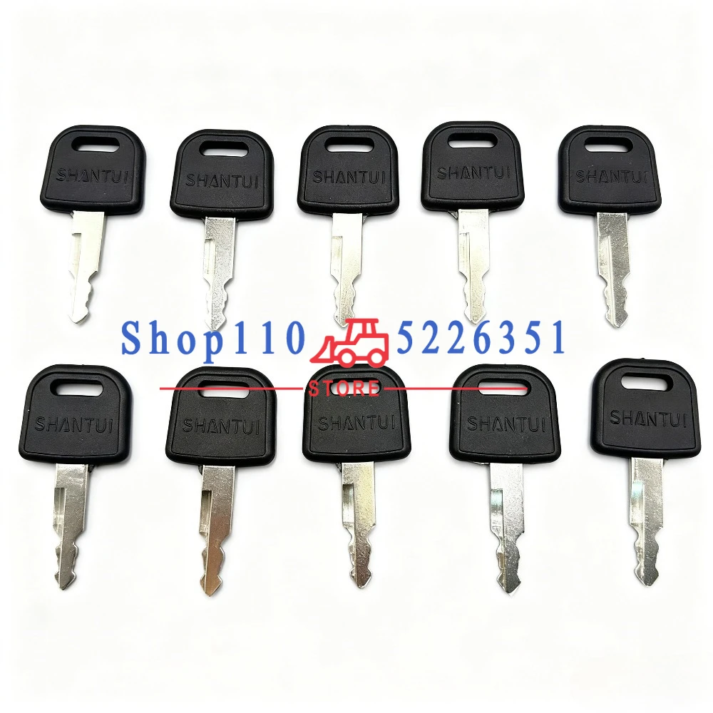 For Shantui 60 75 85 135 150 215 Excavator key Start door lock New ignition key,10/5/3/2/1piece