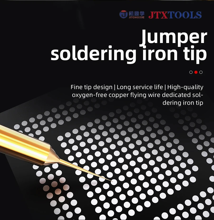 JTX S1 0.1mm Ultra-Fine Soldering Iron Tip Special For Screen Jumper Flying Wire Rapid Heating For 210 Series Soldering Iron Tip