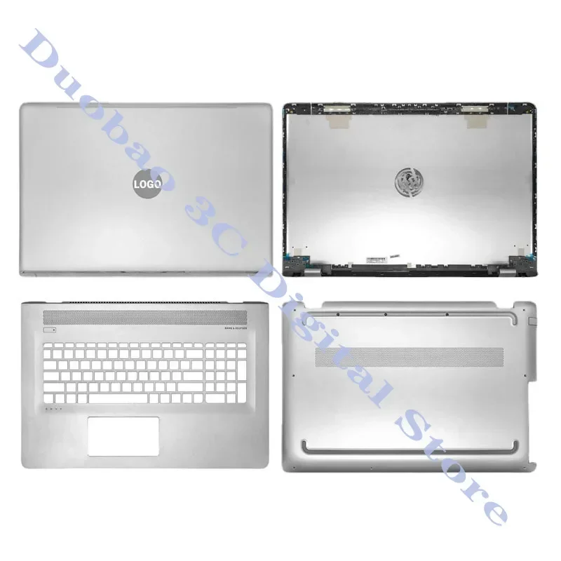 

NEW For HP ENVY X360 17-U 17T-U M7-U M7-U009DX Laptop LCD Back Cover Palmrest TOP Keyboard Backlit Bottom Case Silver 857839-001