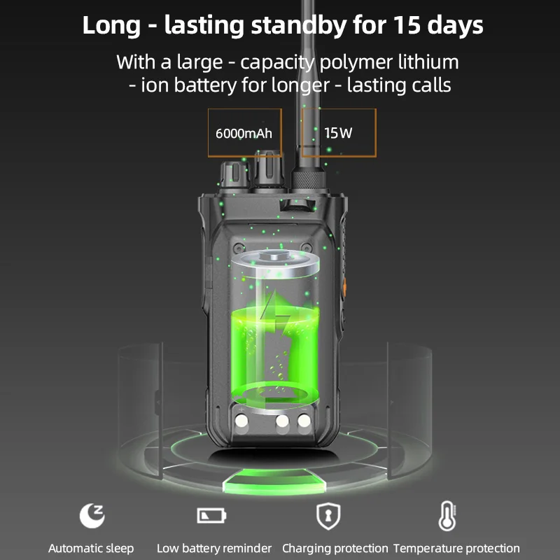 جهاز اتصال لاسلكي من MOTOLOLA بقدرة 15 وات متعدد الموجات مزود بتقنية البلوتوث وتقليل الضوضاء AM FM وراديو للهواة والتخييم جهاز اتصال لاسلكي #6