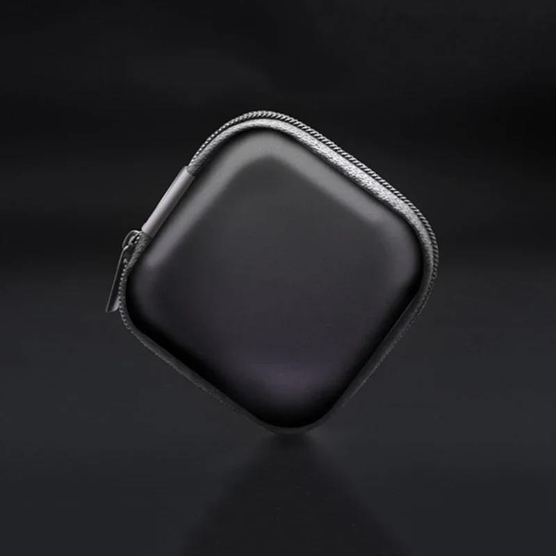 Hot Mini Zipper Hard Headphone Case Portable Earbuds Pouch Box PU Leather Earphone Storage Bag Protective USB Cable Organizer