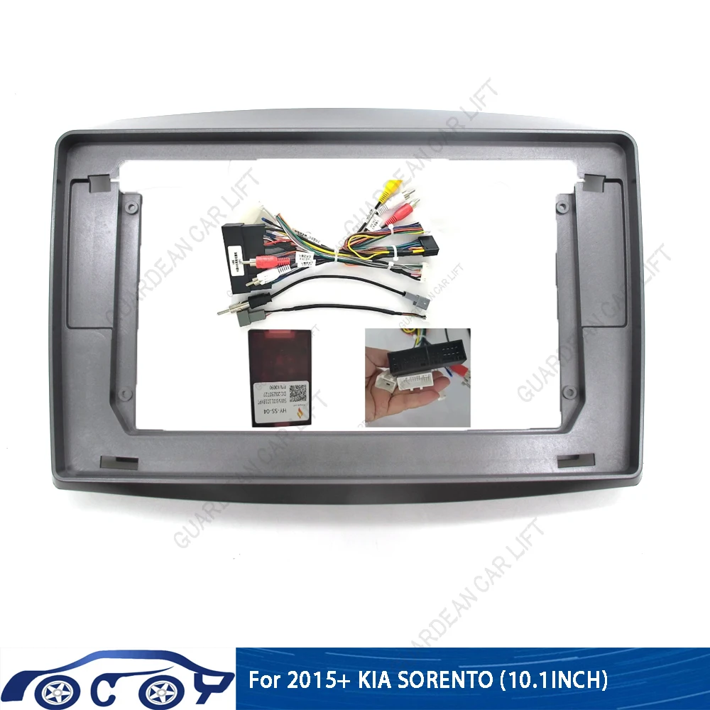 

10,1-дюймовый автомобильный радиоприемник для 2015+ KIA SORENTO Android, стерео плеер, 2 Din, головное устройство, панель, отделка приборной панели с кабелем canbus
