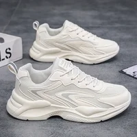 Chaussures de papa épaisses pour hommes, baskets décontractées respirantes avec semelles épaisses pour étudiants, offre spéciale d'été 2025 2