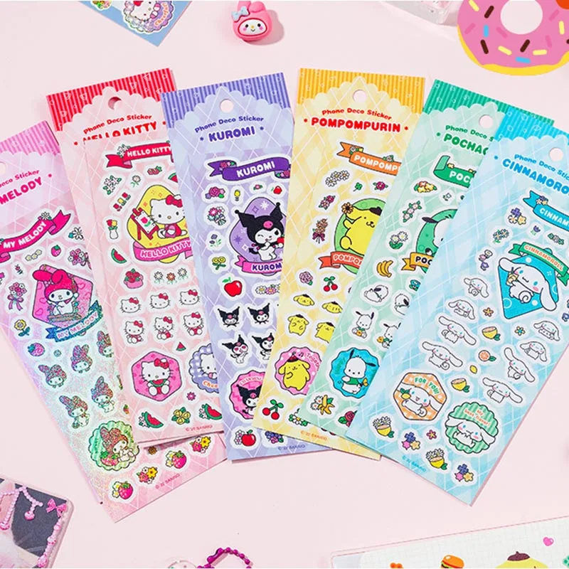 

60pcs/ лот Kawaii Sanrio мелодии куроми стикеры милые скрапбук DIY дневника декоративные стикеры альбом Stick Label