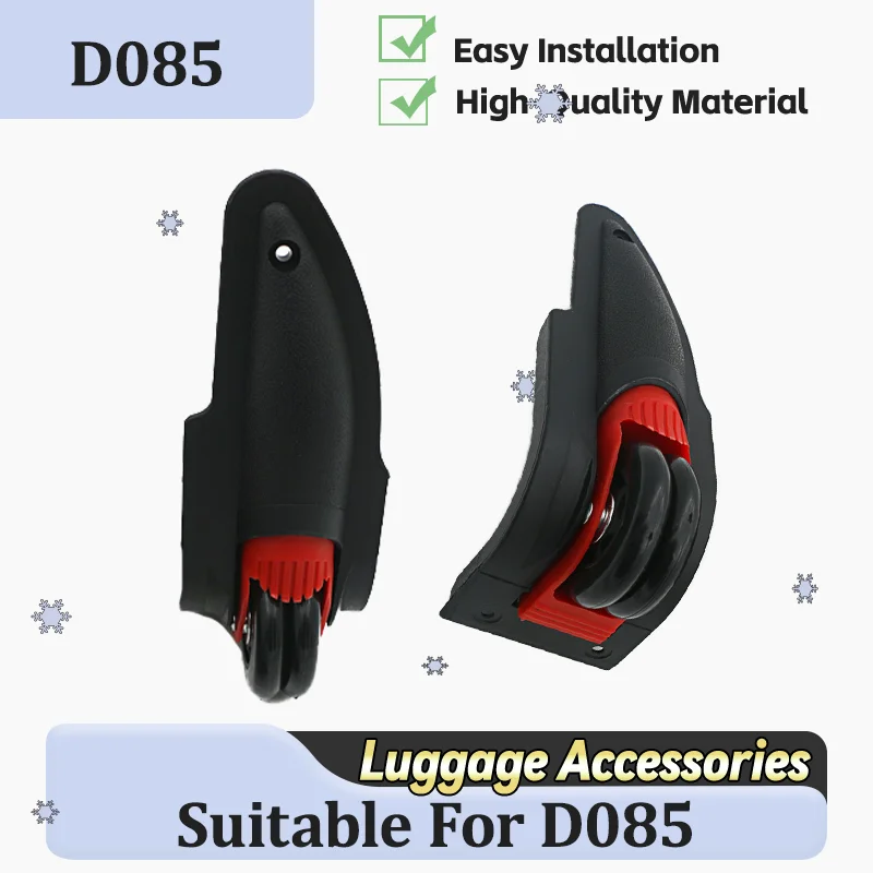 

For D085 Universal Fixed Luggage Wheel Luggage Replacement Straight-Rolling Non-Swivel Wheel Easy Installation
