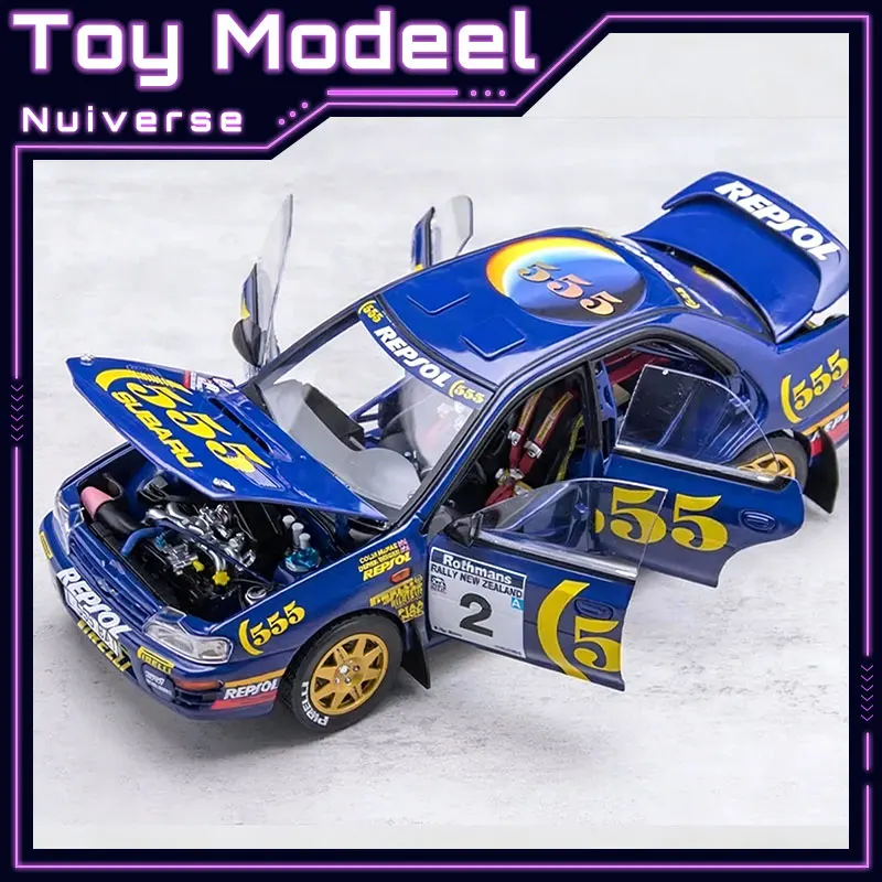 Sun Star 1994 New Zealand Subaru Impreza Colin McRae 555 WRC Rally Model Diecast Alloy Vehicle Model Boy Premium Birthday Gifts