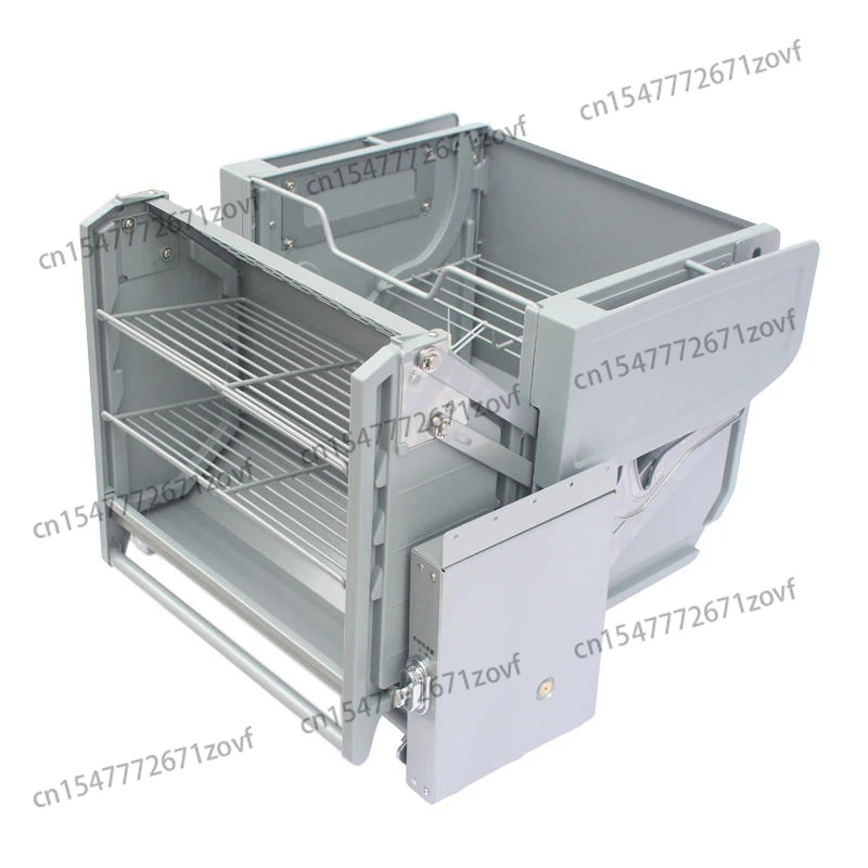 

Double Drop-Down Basket Kitchen Cabinet Accessories Pantry Organizer Magic Collector