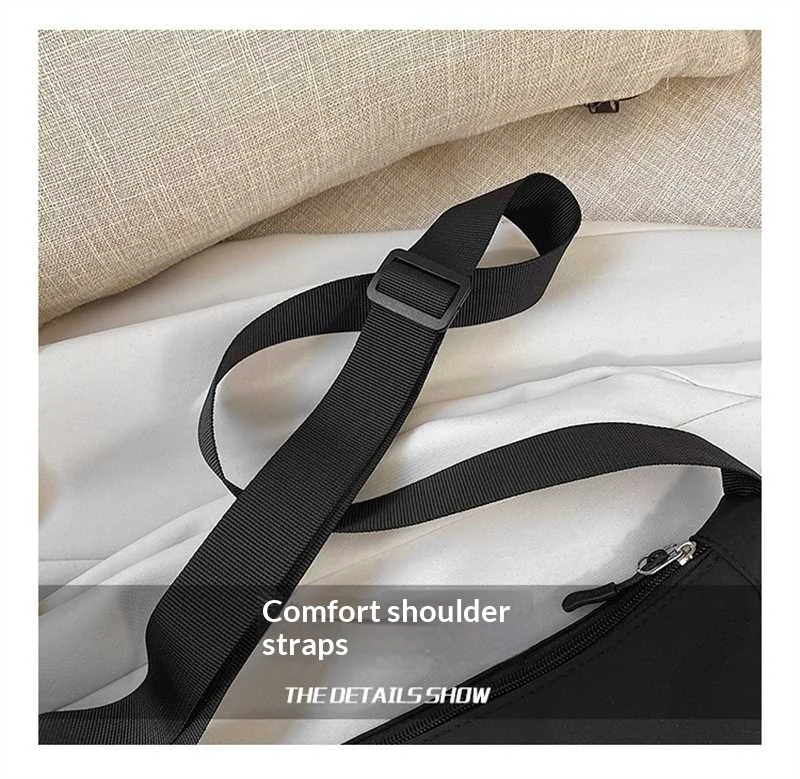 Homefish Damen-Nylon-Dumpling-Tasche, große Kapazität, Umhängetasche, einfarbige, leichte Handtasche für Pendler und Reisende. – Detail 2