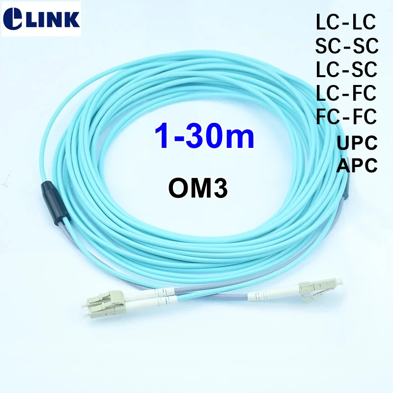 Armored PatchCord OM3 1m3m5m 10m 15m 20m25m 30m 2 fiber SC-SC LC-LC LC-SC LC-FC optical fibre jumper 2 core cable duplex outdoor