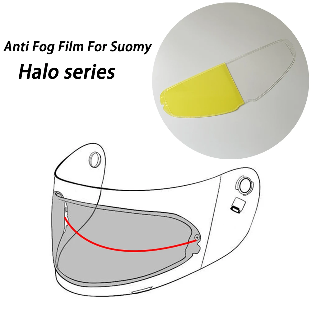 

Motorcycle Helmet Visor Anti Fog Film For Suomy Halo series Visor Clear Anti-Fog