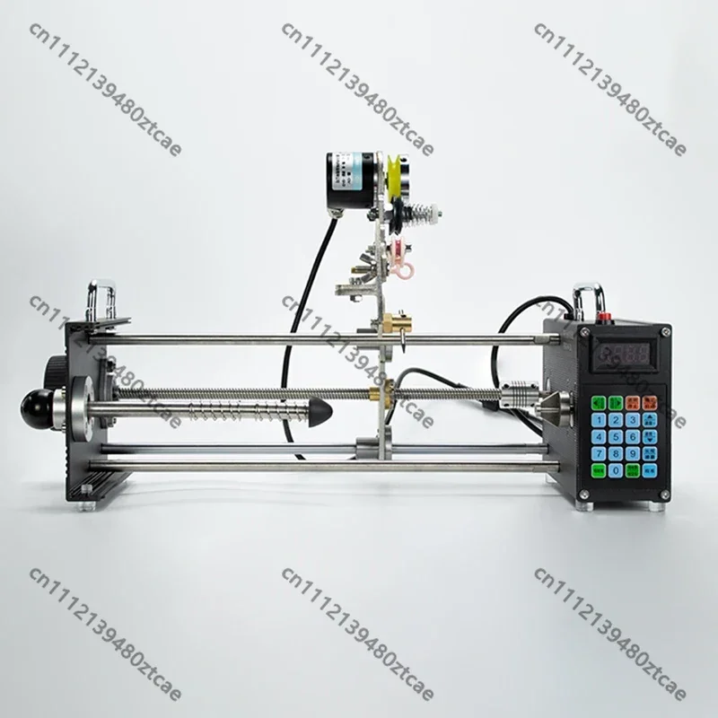 Small Parallel Coil Winding Machine,Precision Meter Counting Electric Winder for Enameled Wire Cotton Wire Stranding and Winding