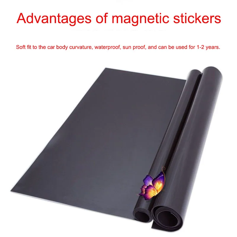 Rubber Magnetic Sticker Soft Magnet Patch Magnetic Tape Advertising Display Patch Car Sticker Teaching Magnets Sheet