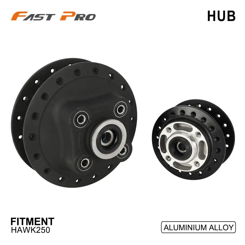 

Wheel Hubs Front Rear Set Motorcycle Accessories For Hawk 250 Hawk250 Mini Street Bike Dirt Pit Aluminum Motorbike