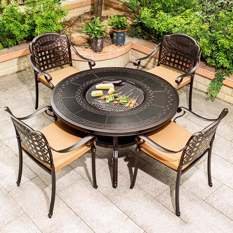 ^Round Coffee Garden Furniture Sets Mobile Study Luxury Modern Writing Garden Furniture Sets Designer Muebles Home Furniture