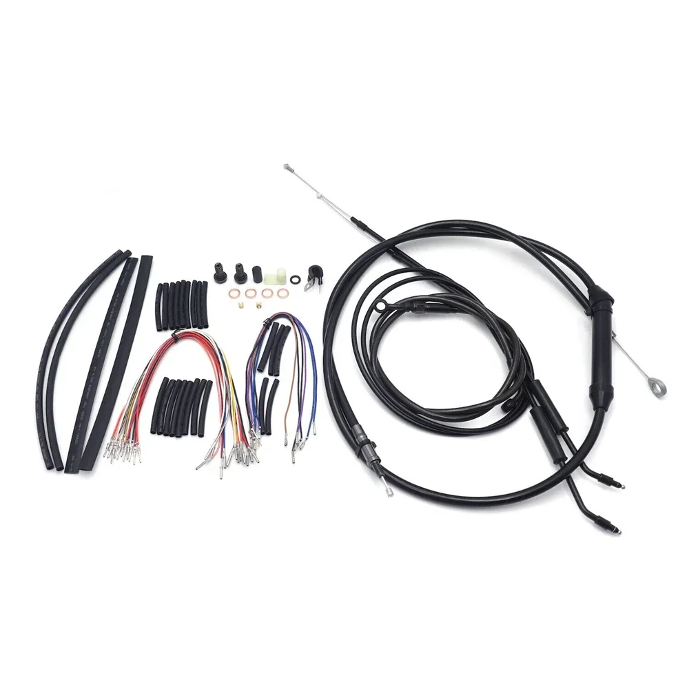 

For Harley Davidson Softail 2000-2006 Stainless Steel Braided Clutch & Brake Line Kit 14"/16" Handlebar Extended Cable