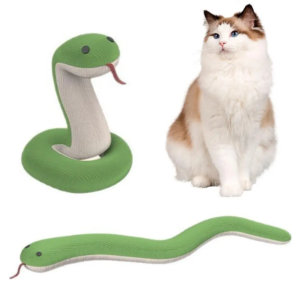 Katzenspielzeug, Schlange, 1 Stück, Crinkle Sound-Spielzeug, weiches Leinen, interaktives Kätzchen-Übungs-Trittspielzeug, geeignet für Katzen im Innenbereich
