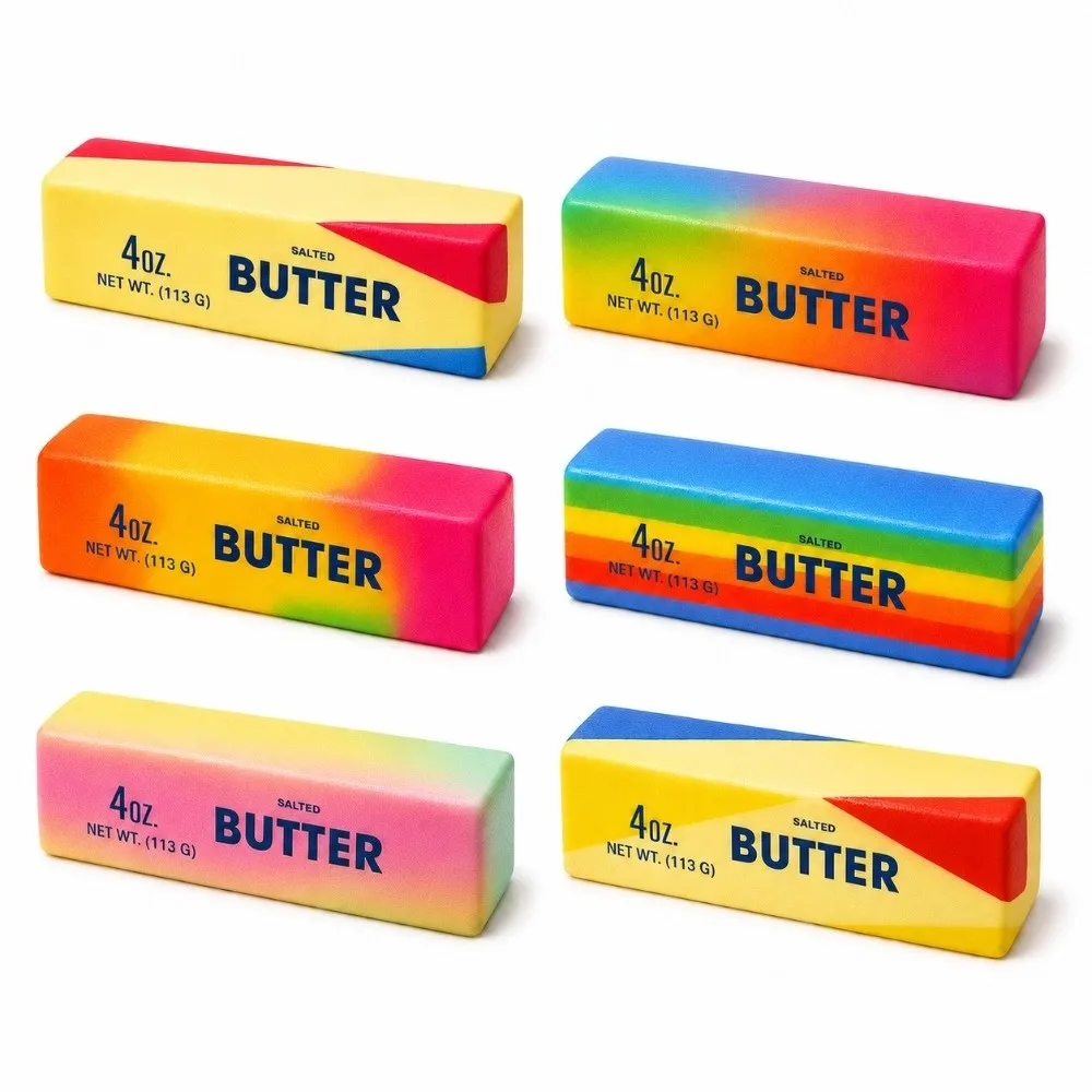 Slow Rebound Butter Sticks Squishy Toy Multiple Styles 14CM Butter Squishies Toy Slow Rising Butter Fidget Toy Adults