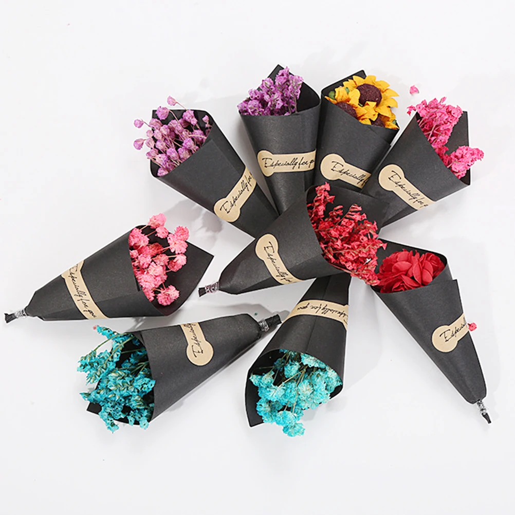 

6pcs Dried Flower Bouquet Premium Eco-Friendly Wedding Party Decor Photo Prop Gift For Family Friends Teachers Valentines