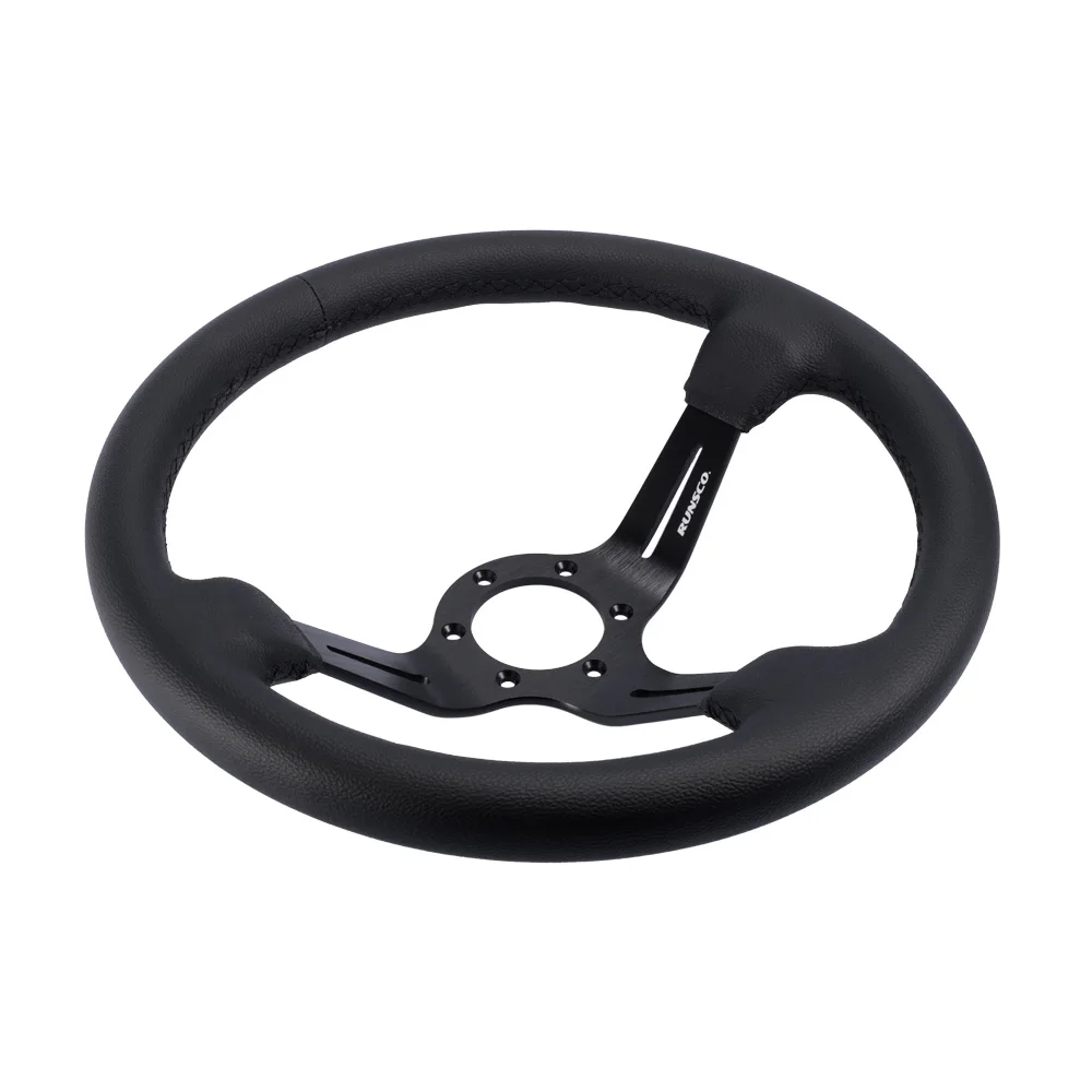 14inch Sport Steering Wheel Leather Car/sim Racing Gaming Rims Pcd:6x70mm 7033ZP