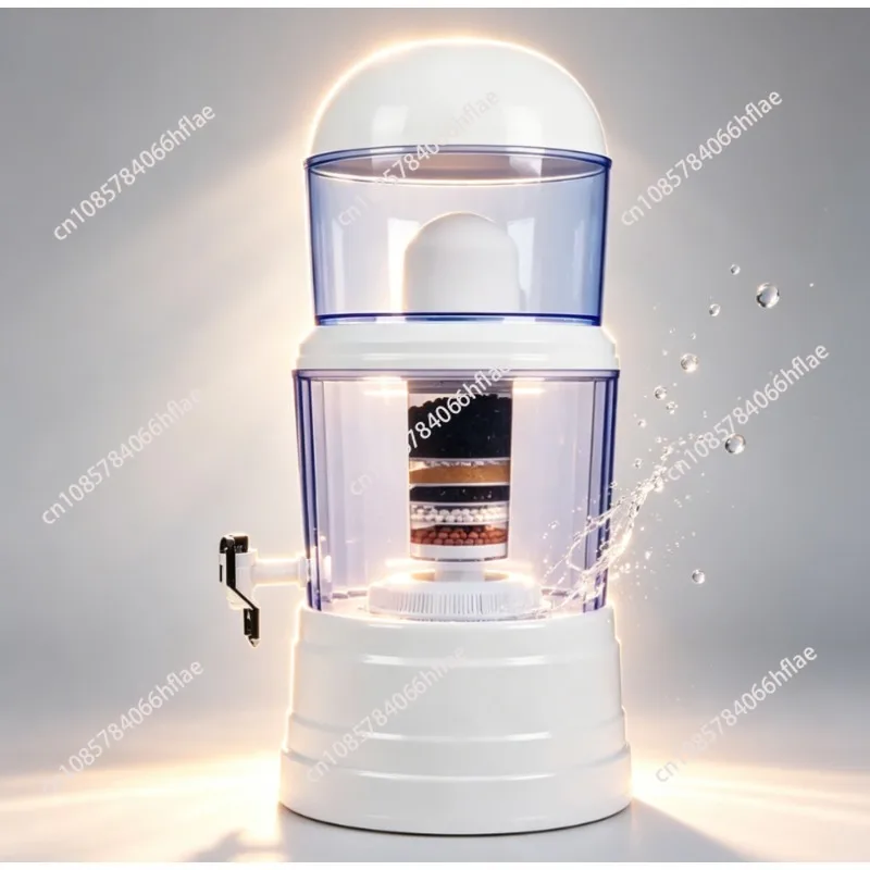 14L & 16L Water Purification Bucket, Ceramic Filter Core, Direct Drinking Water Filter