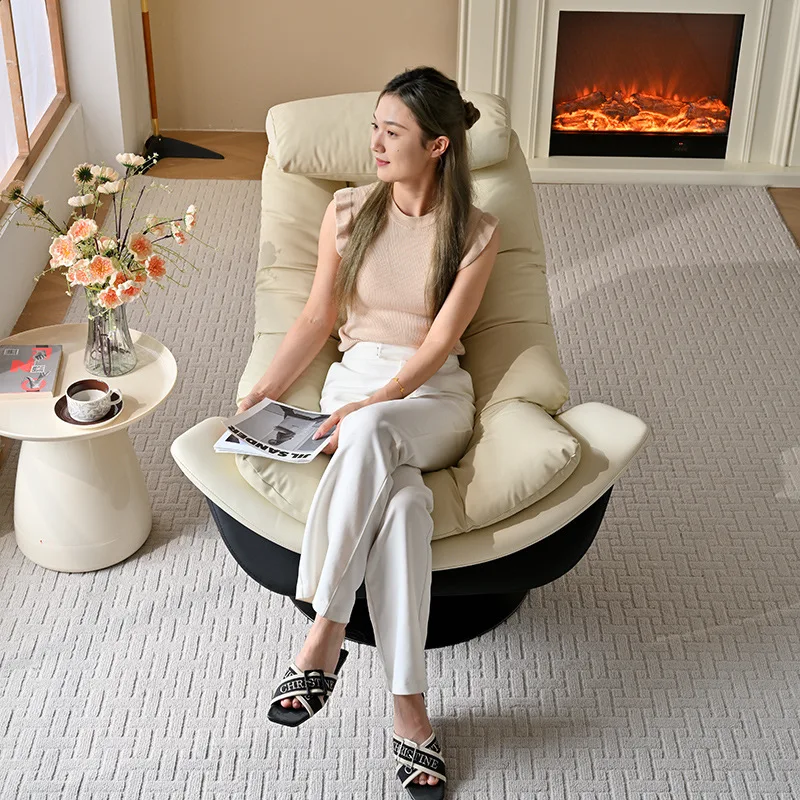 Leichter, luxuriöser Einzelsofastuhl, drehbares Designer-Freizeitsofa