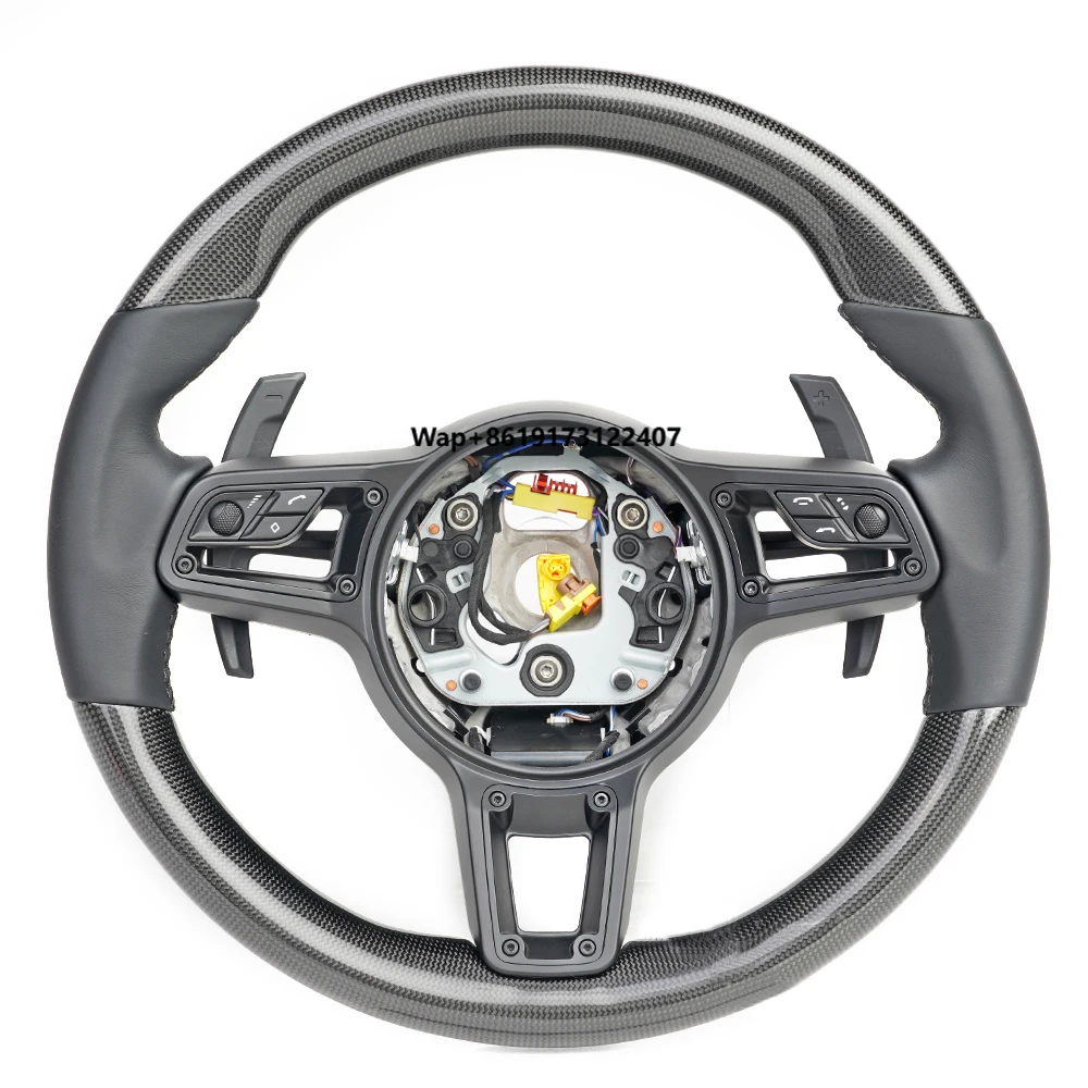 

Car Steering Wheel Custom Compatible With 918 911 718 Real Carbon Fiber Steering Wheel
