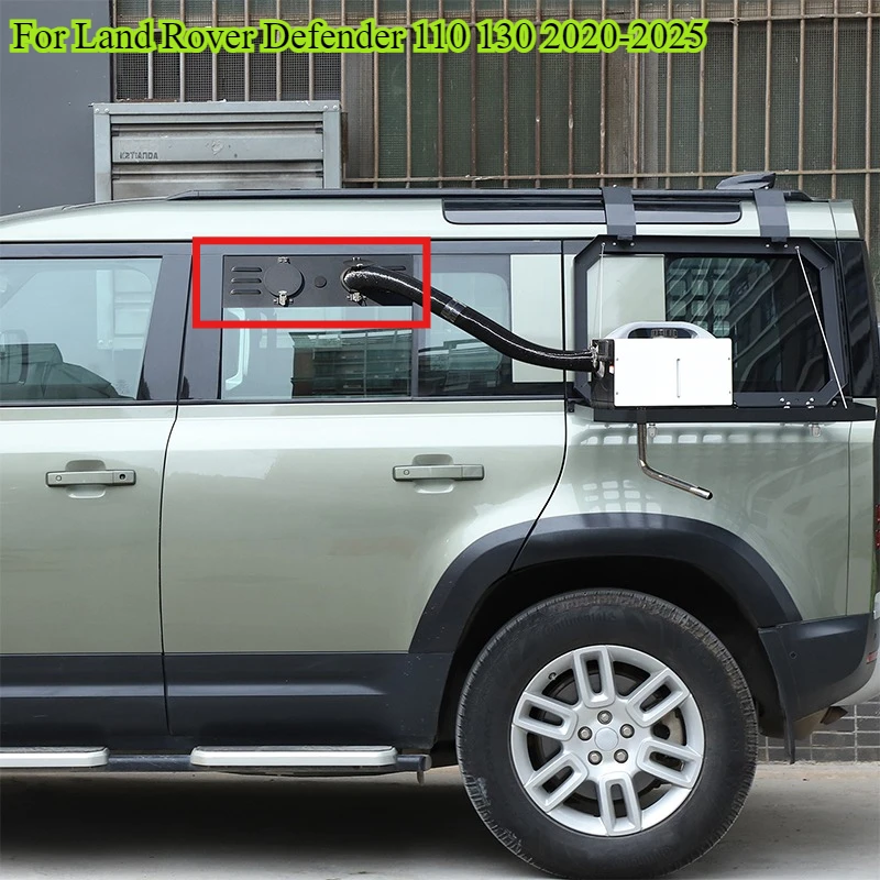 For Land Rover Defender 110 130 20-25 Car Rear Window Ventilation louvers Trim Car Accessories(Digital-powered model)