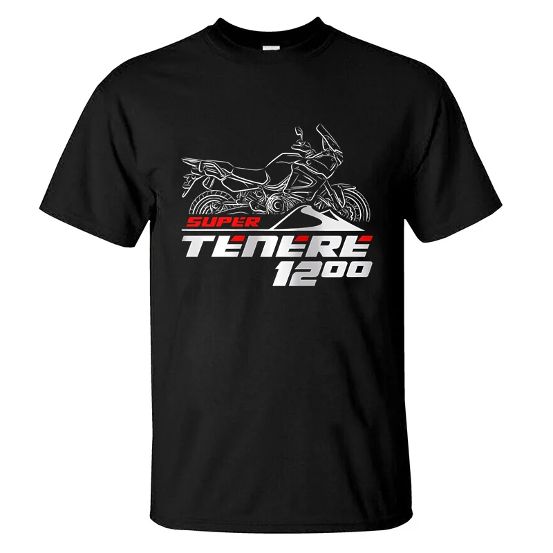 2024 Men T Shirt Casual T-shirt Yamahas XT 1200Z Super Tenere 2010-2024 Graphic Summer Short Sleeves 100% Cotton S-3XL Cool Tee