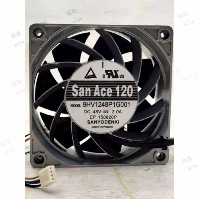 

L+ for Sanyo 9HV1248P1G001 12038 DC48V 2.0A 12CM 4-Wire Aluminum Frame Cooling Fan