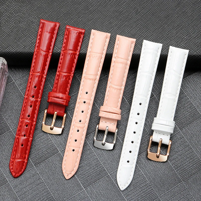 Genuine Leather Watchband For Casio LTP-V007/1208/1094 LTH-1060/4048 Real Cowhide Watch Strap Pin Buckle Bracelet 16mm 18mm